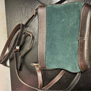 Elegant Green and Brown Women’s Bag